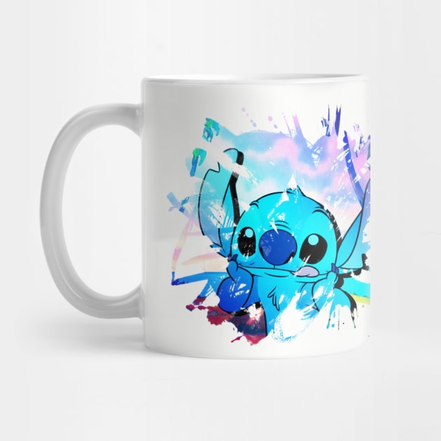 Stitch Splash Paint by TeeGrayWolf